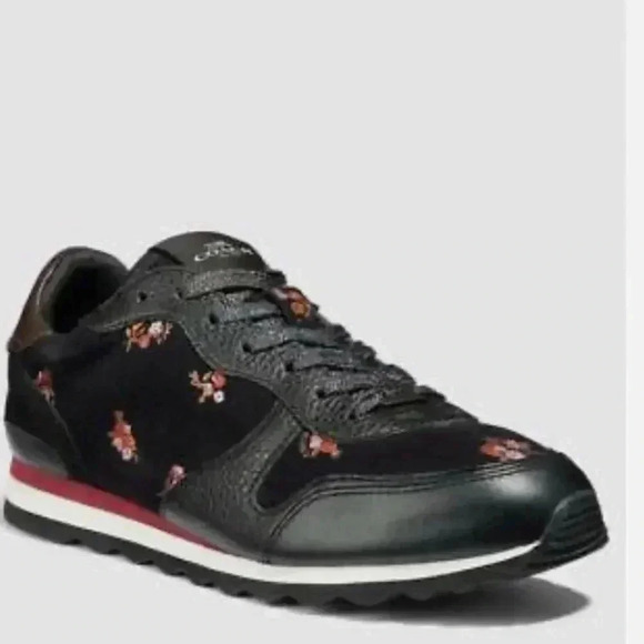 Coach C142 Runner Sneakers With Baby Bouquet Print Size 10 - Picture 1 of 3